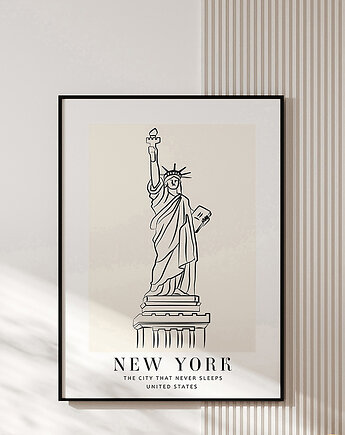 Plakat NEW YORK, PAKOWANIE PREZENTÓW - pudełko na prezent