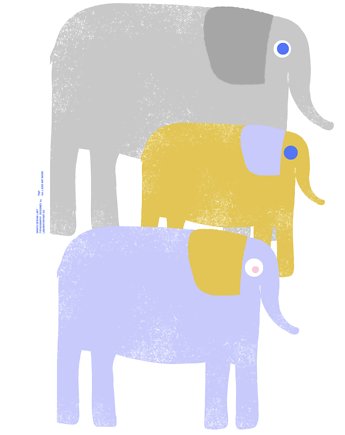 Słonie , family, OKAZJE - Prezent na Baby shower