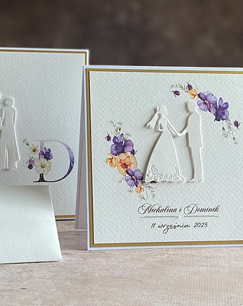 Kartka na ślub z pudełkiem i kopertą, WA 63F, Anna Art and Crafts