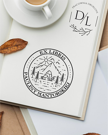 Stempel Ex Libris Exlibris personalizowany Góry 9, DrukLove