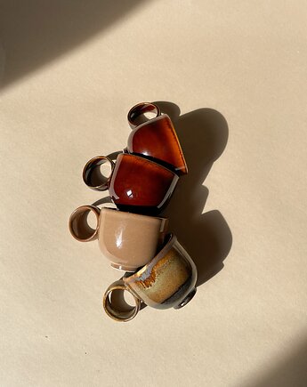 Filiżanka espresso 60ml (miodowa) retro vintage, FORMY PROSTE
