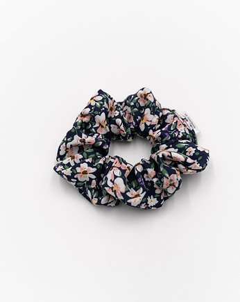 Scrunchie/ frotka Kwiaty wiskoza, wu handmade