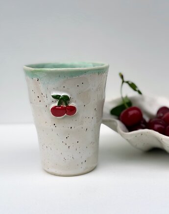 Kubek ceramiczny wysoki wisienki, Strefa Ceramiki