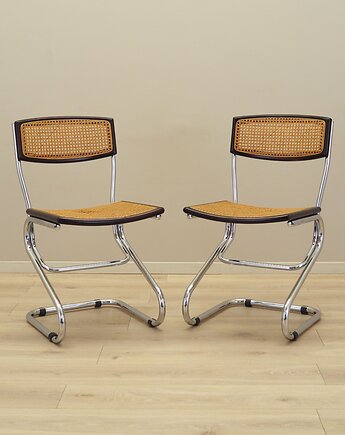 Komplet dwóch krzeseł, Bauhaus design, lata 60, produkcja: Włochy, Przetwory design