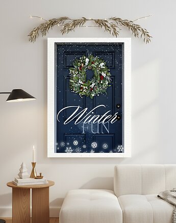 Plakat Christmas wreath, Well Done Shop