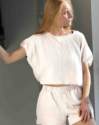 Oversizowy Top  lniany muslin, 10 BODIES