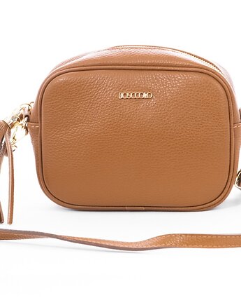 Torebka skórzana na ramię - kolor rudy (6891), BOSCCOLO