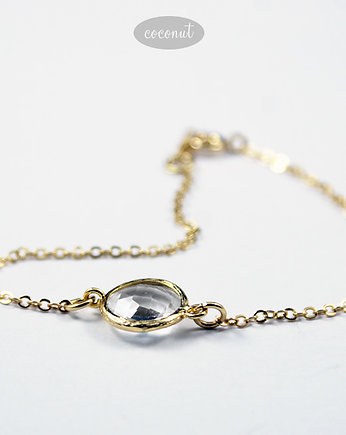 SHINE - bransoletka złocona 16kt złotem, COCONUT