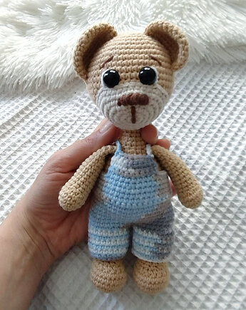 Miś Patryk, misio,, szydlAnki