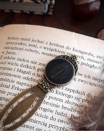 Zakładka z piórkiem, Figa handmade accessories