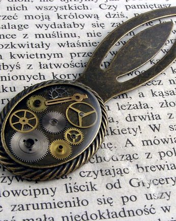 Zakładka do książki - steampunk 2, Zegarynki