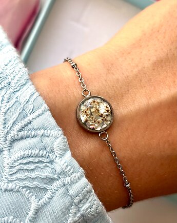 Bransoletka dzika marchew na błękicie, Frant Art Jewellery