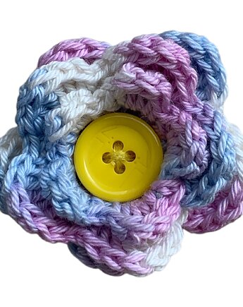 Szydełkowy Kwiat - ozdoba na obrożę dla psa , kota