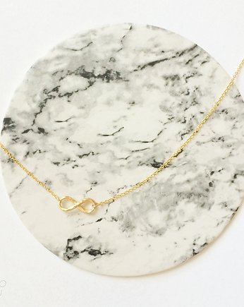 16k Gold Plated Infinity Necklace, Le Boho Bleu