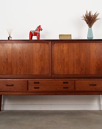 Highboard palisandrowy, duński design, lata 60, designer: Severin Hansen, Przetwory design