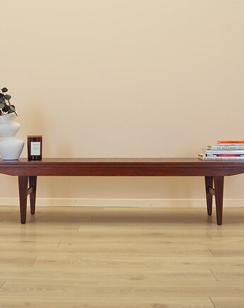 Lowboard tekowy, duński design, lata 70, produkcja: Dania, Przetwory design