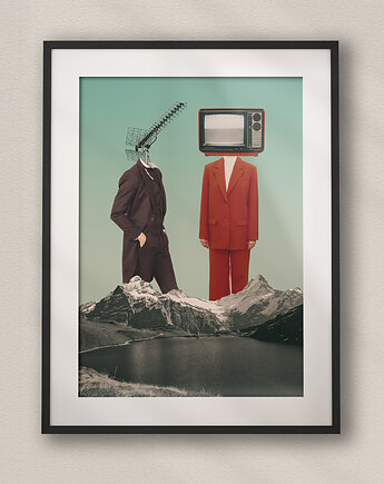 Plakat Nasza Telenowela - Kolaż Fine Art - Dekoracja Ścienna Do Salonu, DAPIDOKA