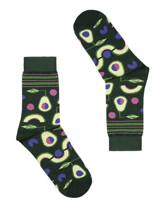 Skarpetki Meksyk Awokado 26-30, FAVES. Socks&Friends