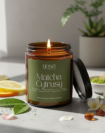 Świeca Sojowa Matcha Cytrusy, Yosa Candle