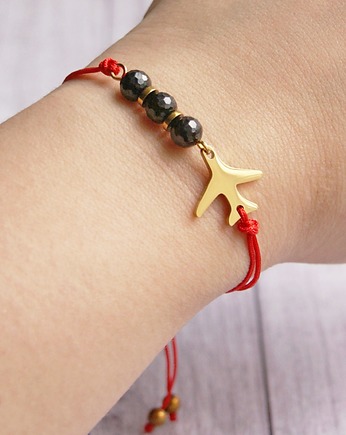 Dla PODRÓŻNICZKI - ochronna bransoletka, kaktusia