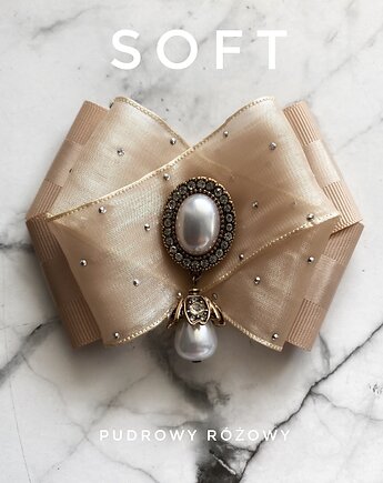 Brosza z kolekcji SOFT Delikatność i kobiecość New, Pudrowy Różowy