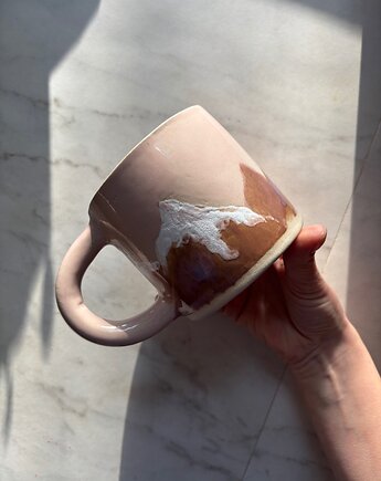 Duży Ceramiczny Kubek Handmade 450 ml z Górami Podhale, Maison Fragile