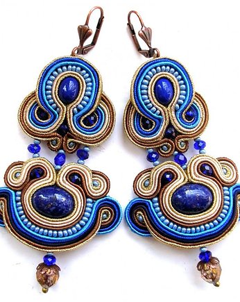 Sutaszowe kolczyki LAPIS LAZULI, Sylwia Żak