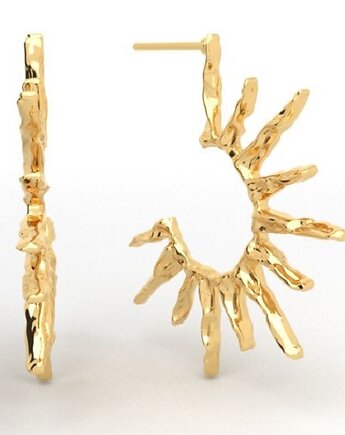 Kolczyki SŁOŃCA- srebro,złoto,różowe złoto, ISSI Jewelry