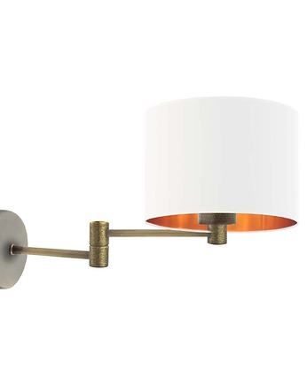 Lampa ścienna na wysięgniku do czytania BRAGE GOLD, LYSNE