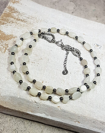 Korale z kamieniem księżycowym kors5, JanArt