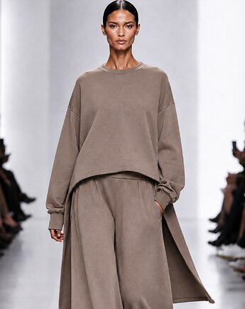Bluza cappuccino oversize YY700400, YULIYA BABICH