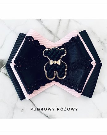 Brosza z MISIEM Nowość, Pudrowy Różowy