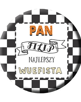 Magnes dla Nauczyciela personalizowany z imieniem, Sowia Aleja