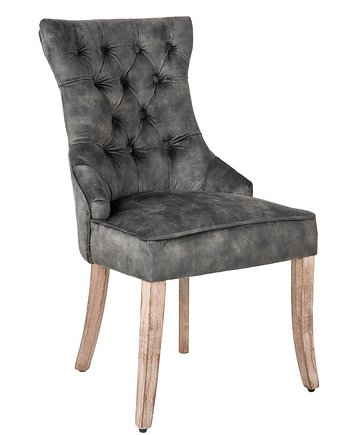 Krzesło Castle szarozielone aksamitne 96cm, Home Design