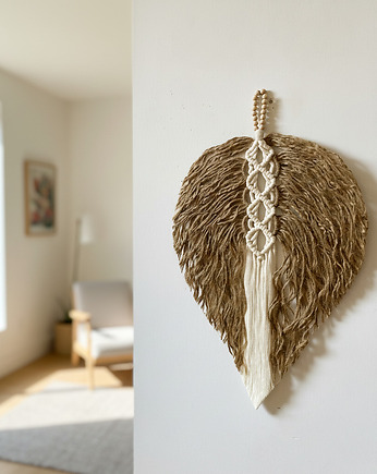 Liść makrama juta XL, Zaplątana W Sznurki