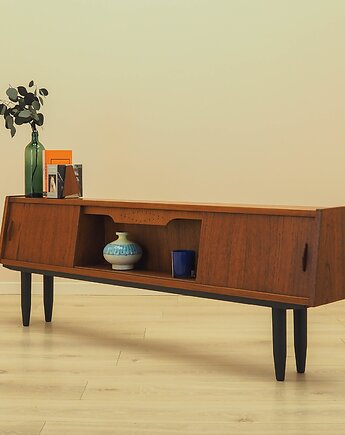 Sideboard tekowy z podświetleniem, duński, lata 60., Przetwory design