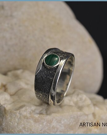 Pierścionek emerald malachite, An Artisan Nova
