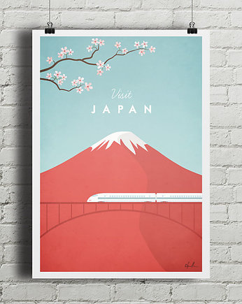 Japonia - vintage plakat, minimalmill