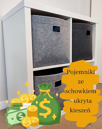 Pudełko wysokie do Kallax Ikea - zapinane, Green Sheep