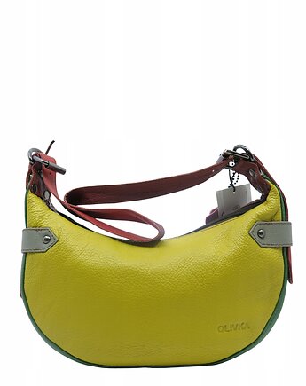 Torebka damska skórzana na ramię modna regulowany pasek zero waste OLIVKA, Olivka Warsaw