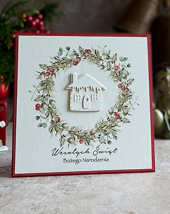 Personalizowana kartka na Boże Narodzenie, BN 23A, Anna Art and Crafts