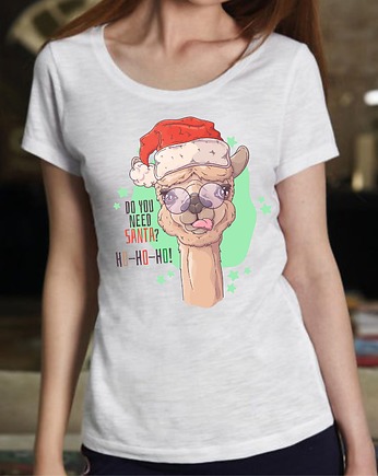 Koszulka  z nadrukiem Do You need Santa?, ART ORGANIC