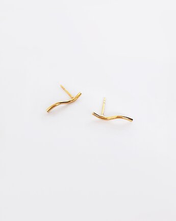 FALA / kolczyki / pozłacane srebro, Magdalena Paszkiewicz Jewellery