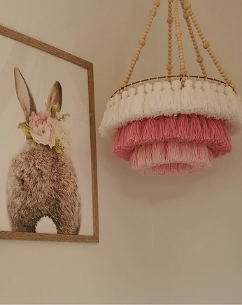 Lampa do pokoju dziecięcego koraliki, chwosty, Boholine