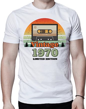 Koszulka 1970 rok urodziny vintage kaseta retro, EvienArt