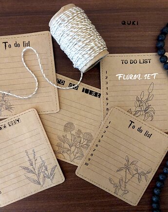 Naklejki To Do List do planera - zestaw 5 naklejek handmade 8 , QUKI