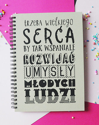Notatnik dla nauczycielki na Dzień Nauczyciela, Sowia Aleja