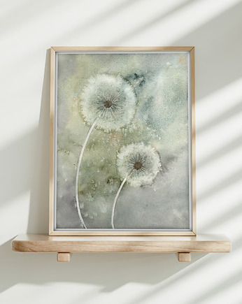 Oryginalna akwarela. Dmuchawce  A4, Malgorzata Domanska