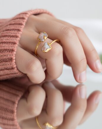 Regulowany Pierścionek z Kamieniem Słonecznym, TulipBIJOU