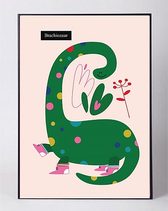 plakat 30x40 dinozaur, polkastudio
